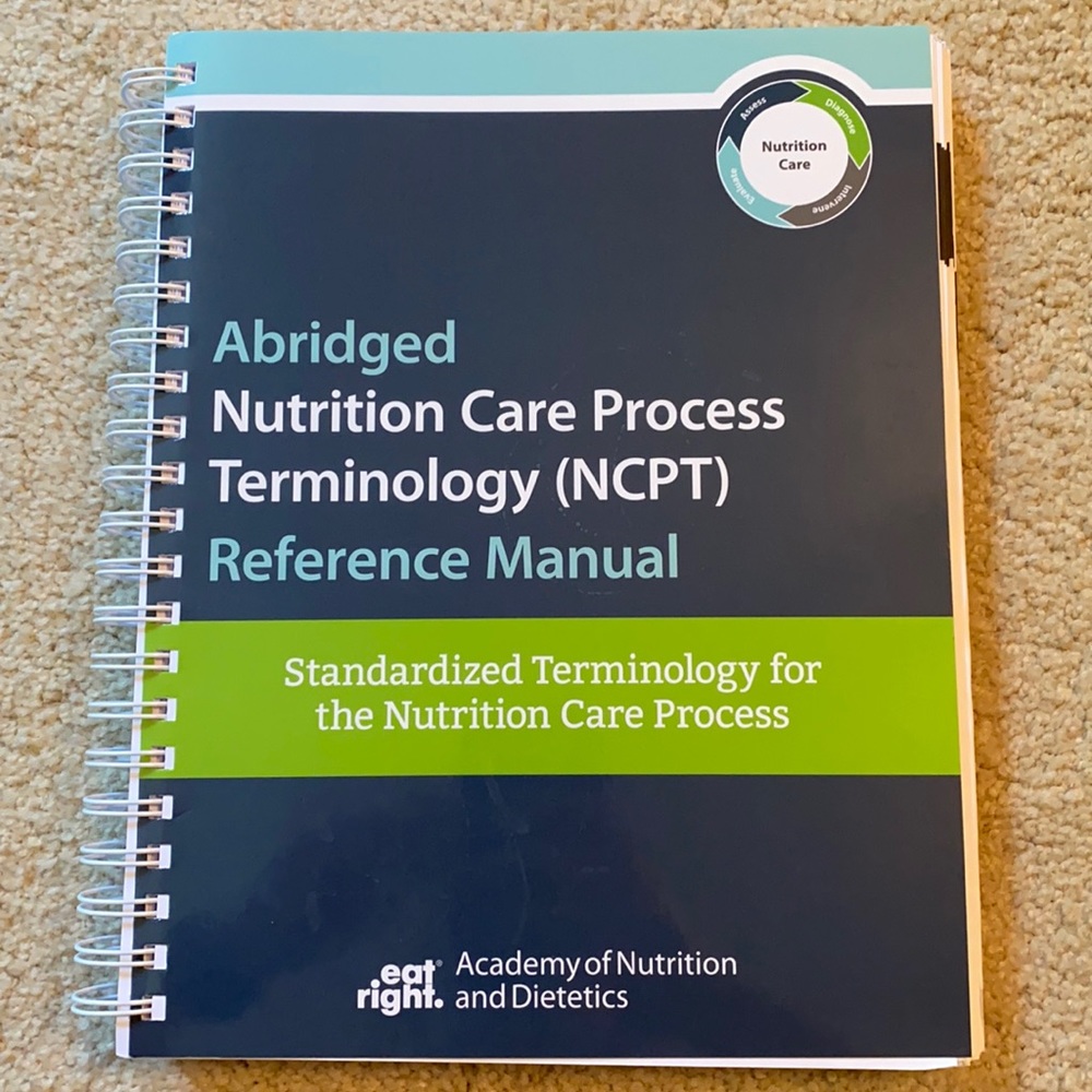 Abridged nutrition care process terminology